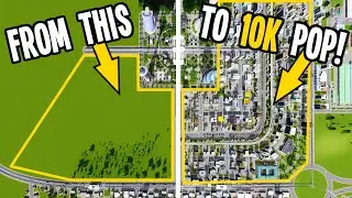 How You can take an Empty Plot & Grow it into an Amazing City in Cities Skylines!