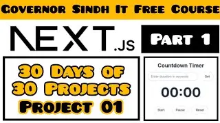 Countdown Timer Project in Next.js | Next.js Tutorial for Beginners