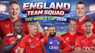 England Squad For T20 World Cup 2026 | England Team Announced for WC 2026 & Sri Lanka Tour #t20i