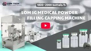 LOM PM2-1 1g medical powder filling crimping machine