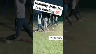 Stability drills for fast bowlers | A perfect stability position for fast bowlers #shorts
