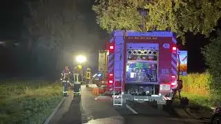 Saeffelen  / K5: Schwerer Unfall - mit PKW vor Baum