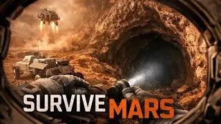 72 Hours on Mars: Crash Landing, Dust Storm, Leak Patch, and Cave Ice добы