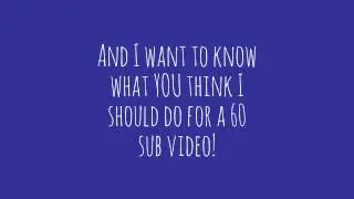 SSO - Ideas for 60 sub video! :D