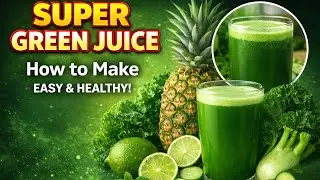 КАК ПРИГОТОВИТЬ СУПЕР ЗЕЛЕНЫЙ СОК НА ЗИМУ #еда #легкоепитание #сок #сочный #lizrecipe