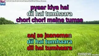 Mastana Mausam Hai Dil Hai Tumhara Semi Vocal Female Video Karaoke With Lyrics
