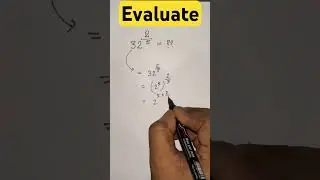 Evaluate (32)^(2/5) Number System #math #sscmaths