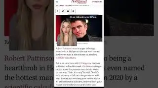 Robert Pattinson contro gli standard di bellezza maschili #shorts