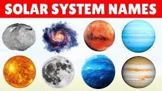 Solar System Objects Names in Hindi & English for Kids | सौरमंडल के पिंडों के नाम