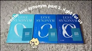 UNBOXING: Wonho's Comeback LOVE SYNONYM 2. Right For Us