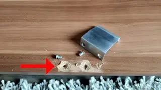 Aus dem Holz ausgerissene Schraube reparieren - ganz einfach