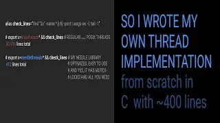 Complete! I wrote my own thread implementation in C from scratch