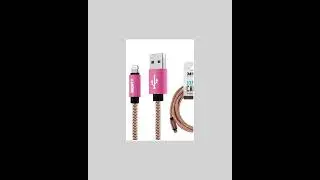 Lightning 10FT Super Cable Purple or Pink Fast Charging