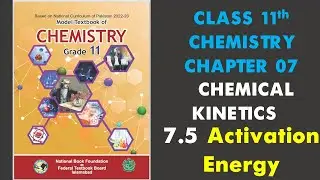 7.5 Activation Energy| Chapter 7| Reaction Kinetics| Chemistry| Class 11| FBISE New Book| NBF