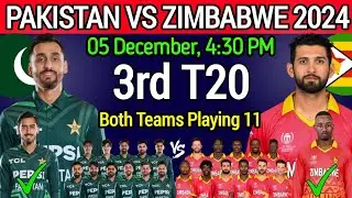 Pakistan vs Zimbabwe 3rd T20 Playing 11 | Pakistan Playing 11 | Zimbabwe Playing 11 | PAK vs ZIM