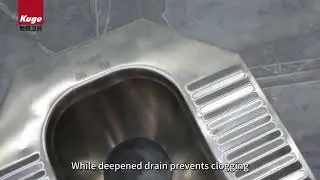 Anti-slip and Fashionable Public Stainless Steel Squatting Pan