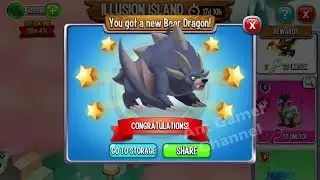 Dragon City | New Bear Dragon from Illusion Island Map