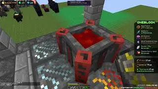 Minecraft сервер McSkill Oneblock. День 10. Blood Magic с ноля до алтаря почти 5 уровня