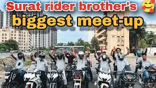 Surat biggest meet-up 🥰 || Surat rider brother's  😍 || #alliswellpremvlog #suratriderbrothers