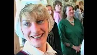 1996 03 27  Madona, BJC Māras skolai 5 gadu jubileja, vadītaja Mārīte, Caune, aktieri, sveicēji