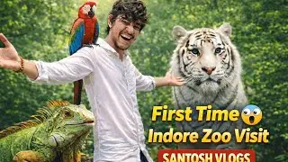 Indore Zoo First Time Experience 😲 | Telugu Vlog I MADHYA PRADESH I #Santoshvlogs #teluguvlogs