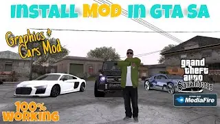 GTA SA GRAPHICS + CARS MOD😍🤯 II MEDIA FIRE II HOW TO INSTALL MODS TUTORIAL VIDEO🔥 II ZARCHIVER ONLY