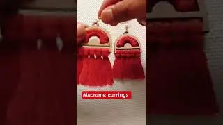 macrame earrings DM for order 700930729 all raw material available #smallbusiness #handmadeseller