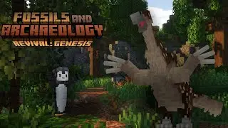 Working on the Dinosaur Swamp!!! Minecraft Dinosaurs Survival (Fossils and Archaeology Mod)