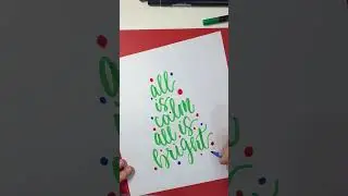 #calligraphy #brushlettering #christmas #handlettering #fauxcalligraphy #christmascard #markerart