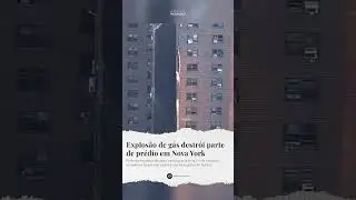 Explos&atilde;o de g&aacute;s destr&oacute;i parte de pr&eacute;dio em Nova York