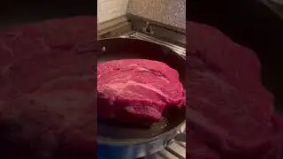 Browning the meat
