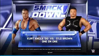 Kurr Angle vs D'lo Brown. Smackdown. WWE 2K25