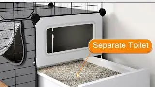 DIY Cat Palace! 🏰 4-Tier Metal Wire Cat Kennel Review