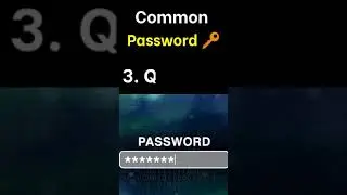 Top 5 Most Common Password 🔑 in The World #shorts