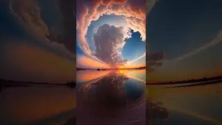 A Sunset Symphony Amidst the Cloud Ballet