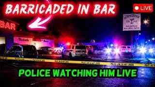 🔴 BREAKING: Phoenix BAR BARRICADE! Police Can SEE Person Inside on LIVE Camera