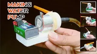 Making Water Pump Using 9V Motor & 9V Battery