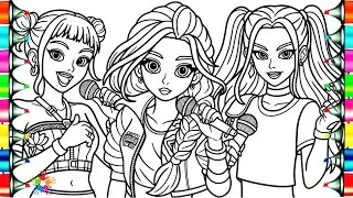 KPop Demon Hunters Coloring Pages / Satisfying Coloring Huntrix / Rumi Mira Zoey