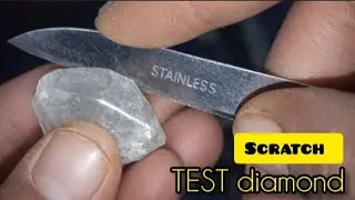 Testing a Rough Diamond at Home | Scratch Test Explained