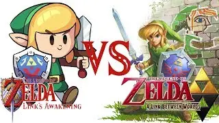 Link's Awakening graphic and art Comparison to link between worlds (citra)