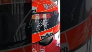 Michael Schumacher Signed Helmet 2004 Visor F1 Autographed Display