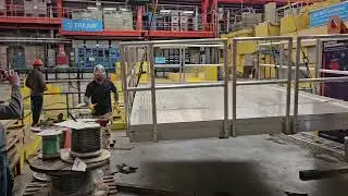 Lifting AMC frame into place for TUCAN MSR(1/3)