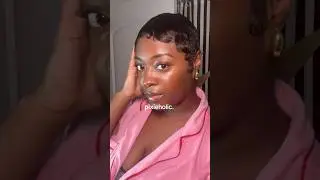 Styling my pixie cut 🧚🏾&zwj;♀️ #pixie #pixiestyle #beauty #90s