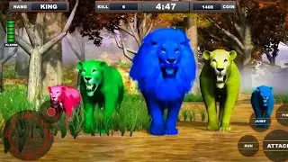 Lion vs Dinosaur - Animal Simulator Game Android Gameplay