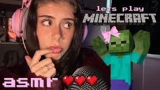 ASMR Let's Play Minecraft (геймплей на выживание)