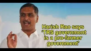 TS Minister harish Rao Speech About Welfare Of Farmers At Gaddi Annaram Market Yard -Metro TV Telugu