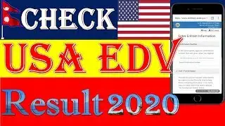 How to check DV result 2020? 2020 USA EDV Result  , USA DV 2020 result check now