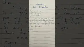 Application Full Fee Concession