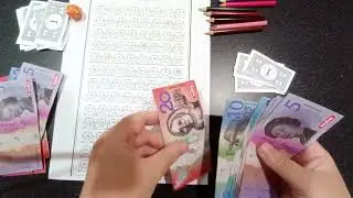 Oakkey's Kitchen Table 💷 100 Envelope Challenge 💷 Saving $5,050 💷 Cash Stuffing Australian Money 