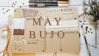 may bujo set-up // minimal monthly spread